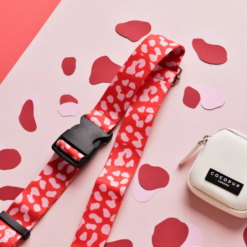 Fanny Pack Strap - Pink & Red Leopard - Image 5