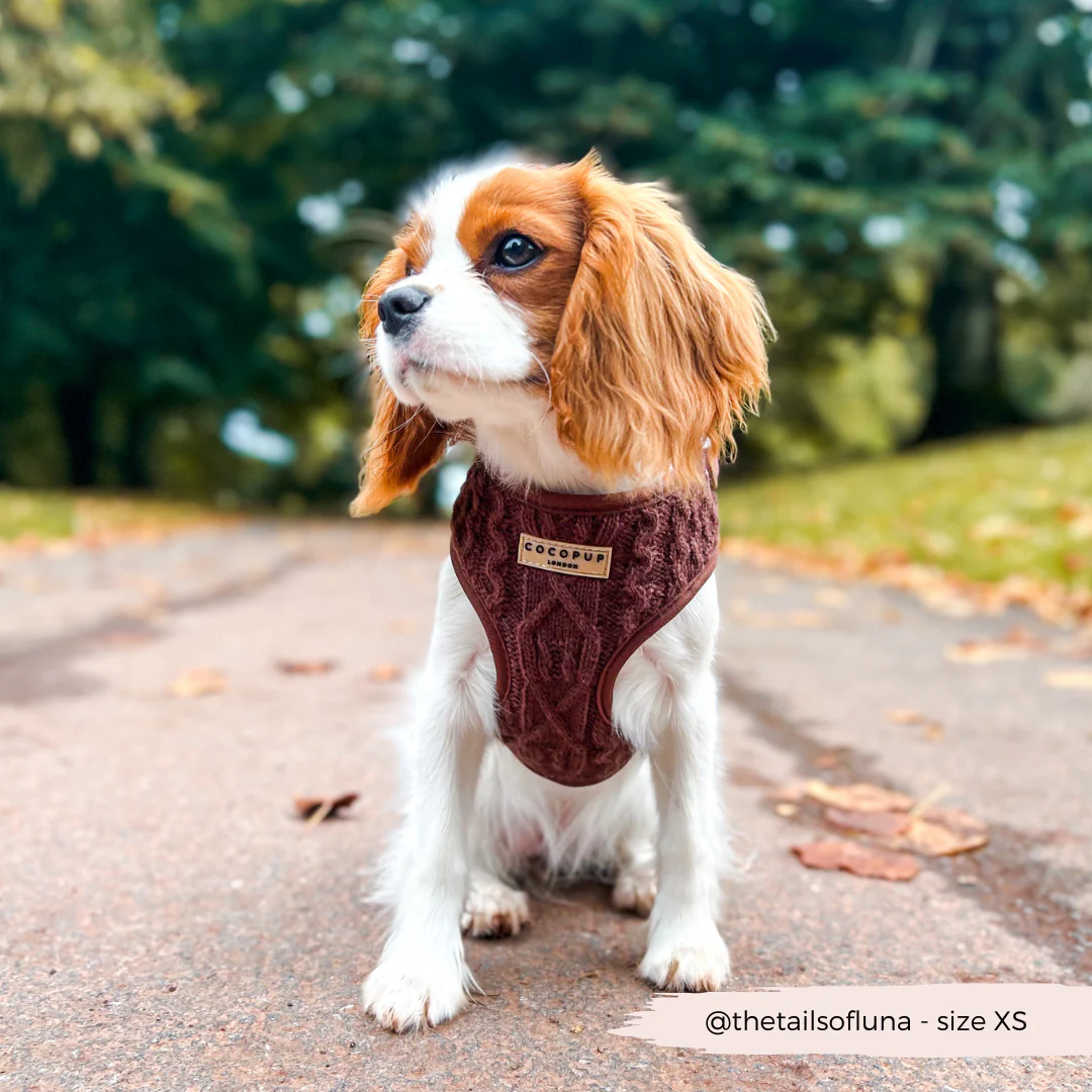 Cable Knit Adjustable Neck HARNESS - Hot Coco - Image 14