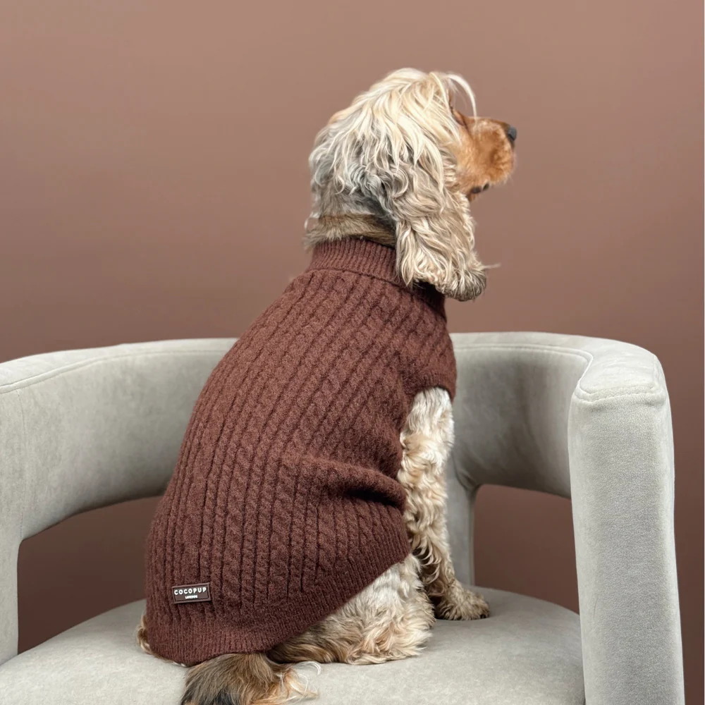 Jumper - Cable Knit Hot Coco - Image 9