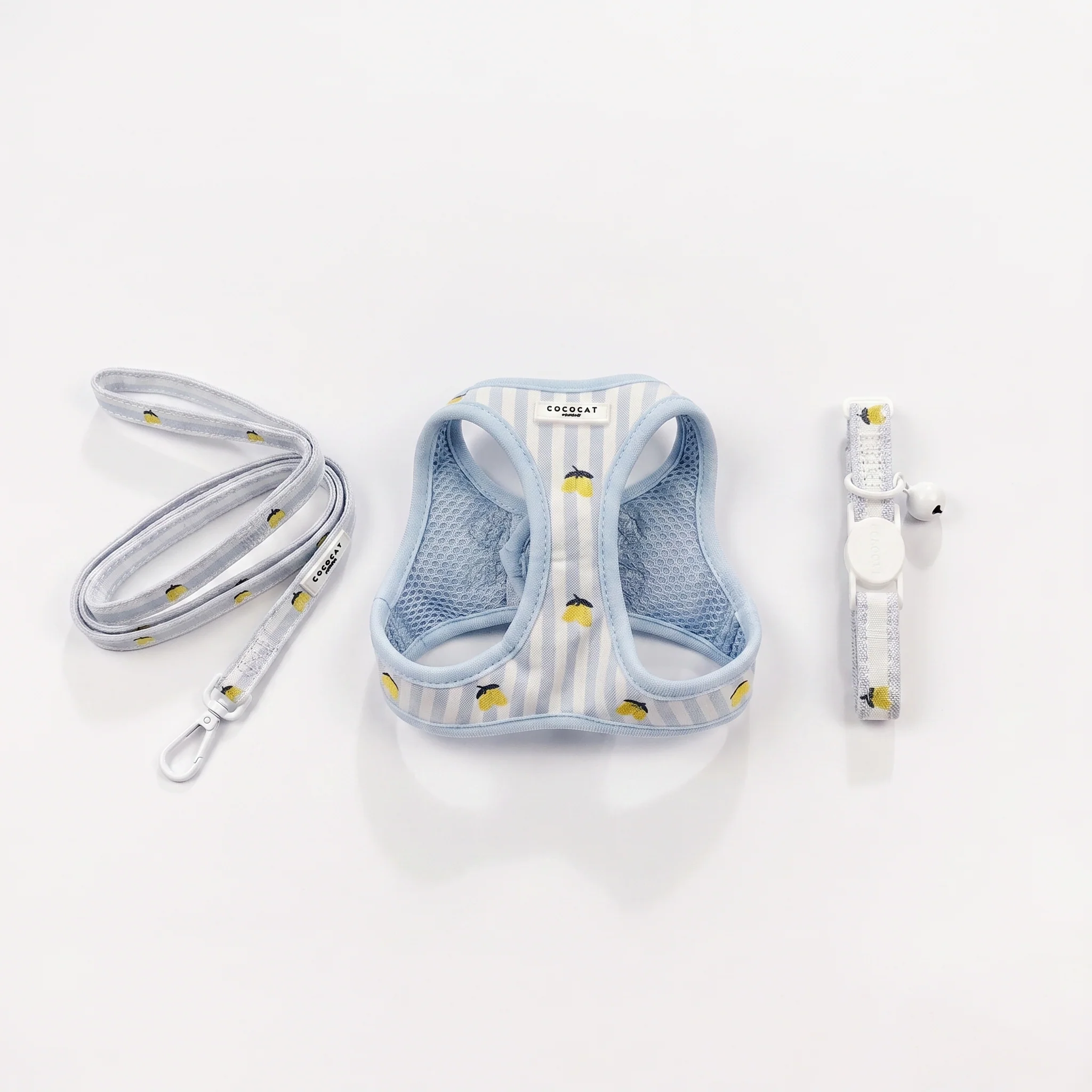 Cat Harness, Lead and Collar Bundle - Living La Vida Lemon