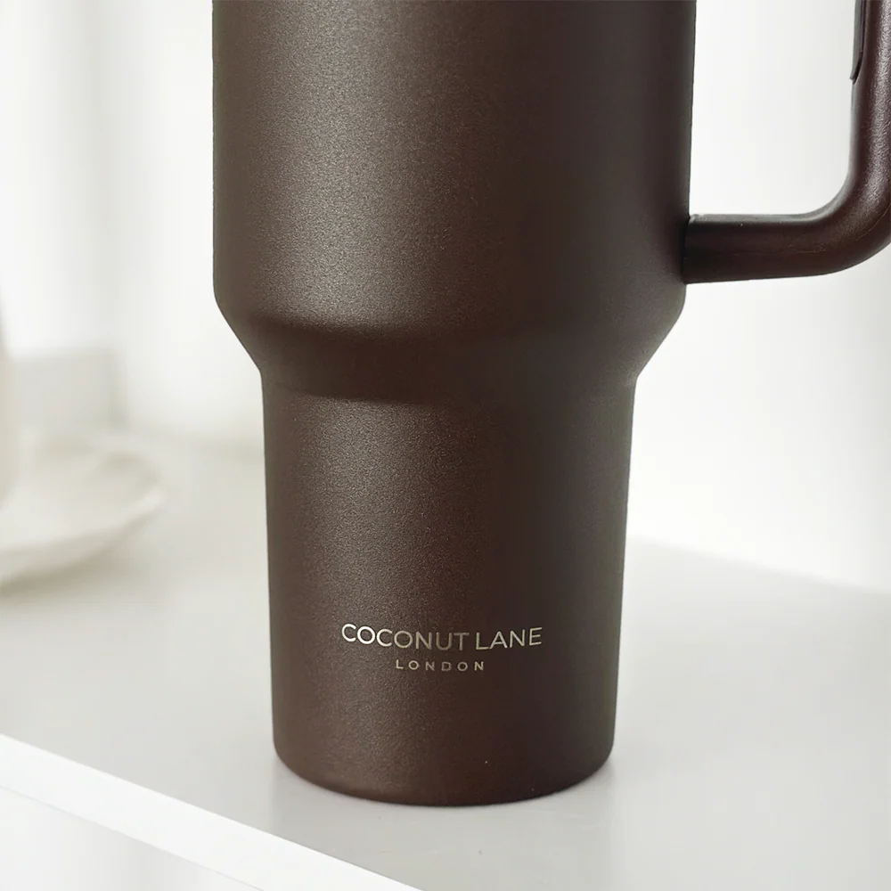 Chocolate Stainless Steel Tumbler - By Coconut Lane - Image 2
