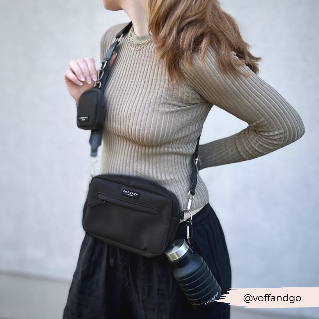 Collapsible Water Bottle - Black - Image 10