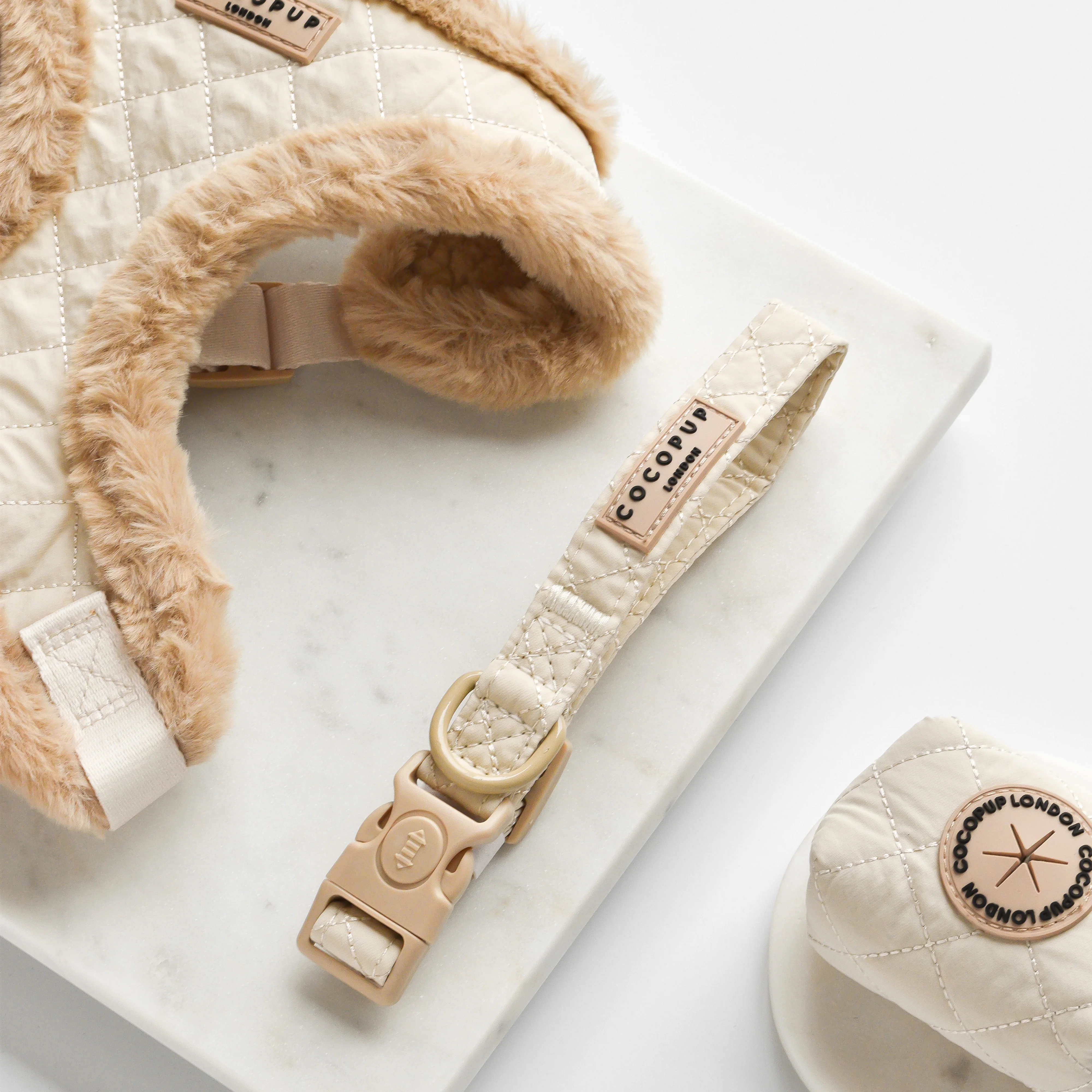 Cream Quilted COLLAR - Image 2