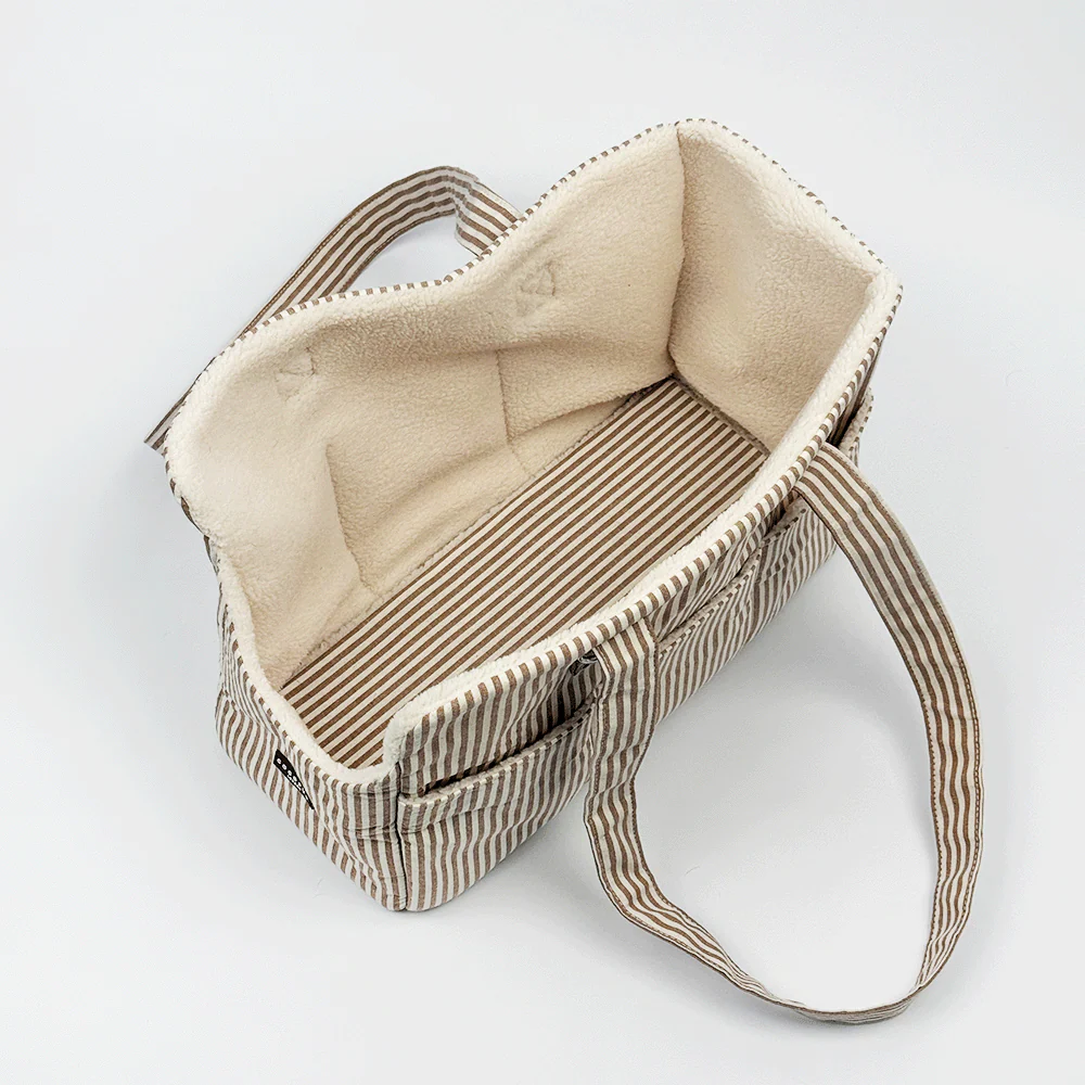 Dog Carrier - London Linen Stripes - Image 5