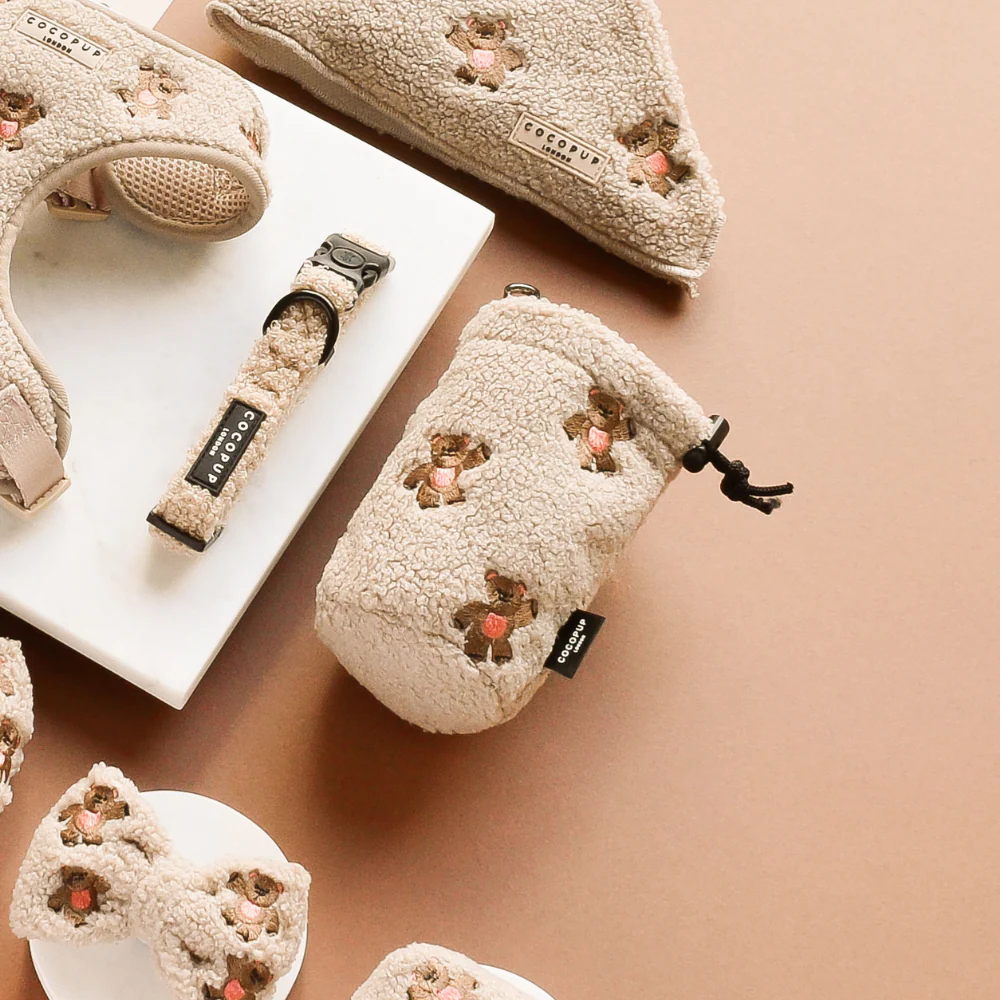 Drawstring Treat Pouch - Theo Embroidered Teddy - Image 3