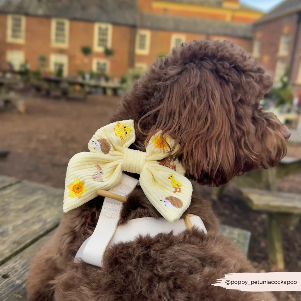 Embroidered Woodland Walkies Sailor Bow Tie - Image 5