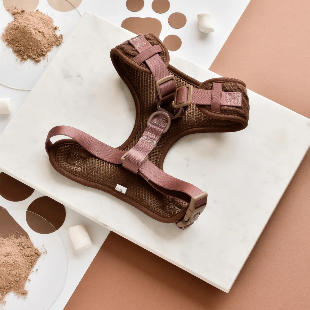 Cable Knit Adjustable Neck HARNESS - Hot Coco - Image 2