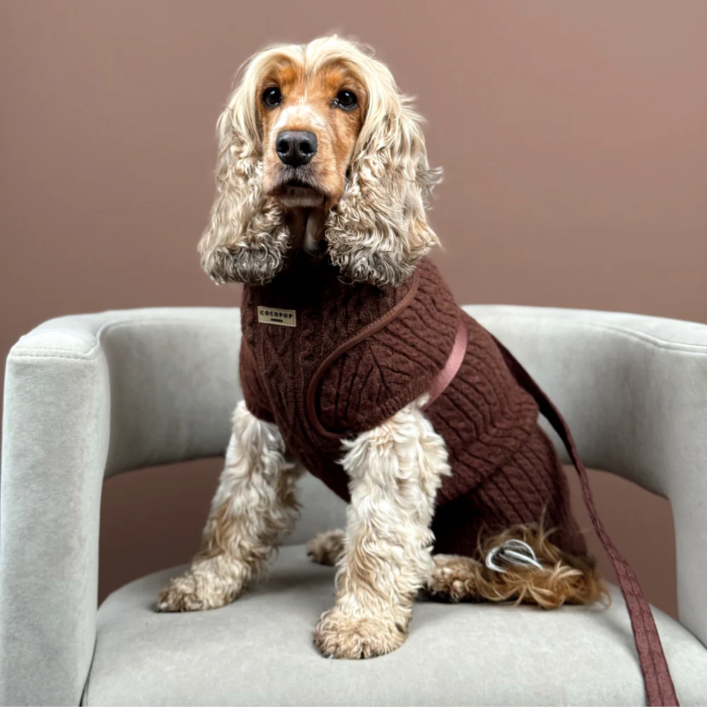 Cable Knit Lead - Hot Coco - Image 6