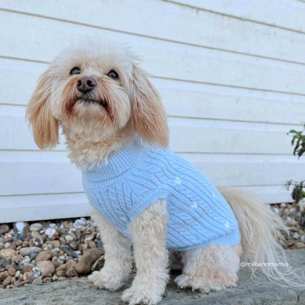 Jumper - Cable Knit Blue Heartstrings - Image 10