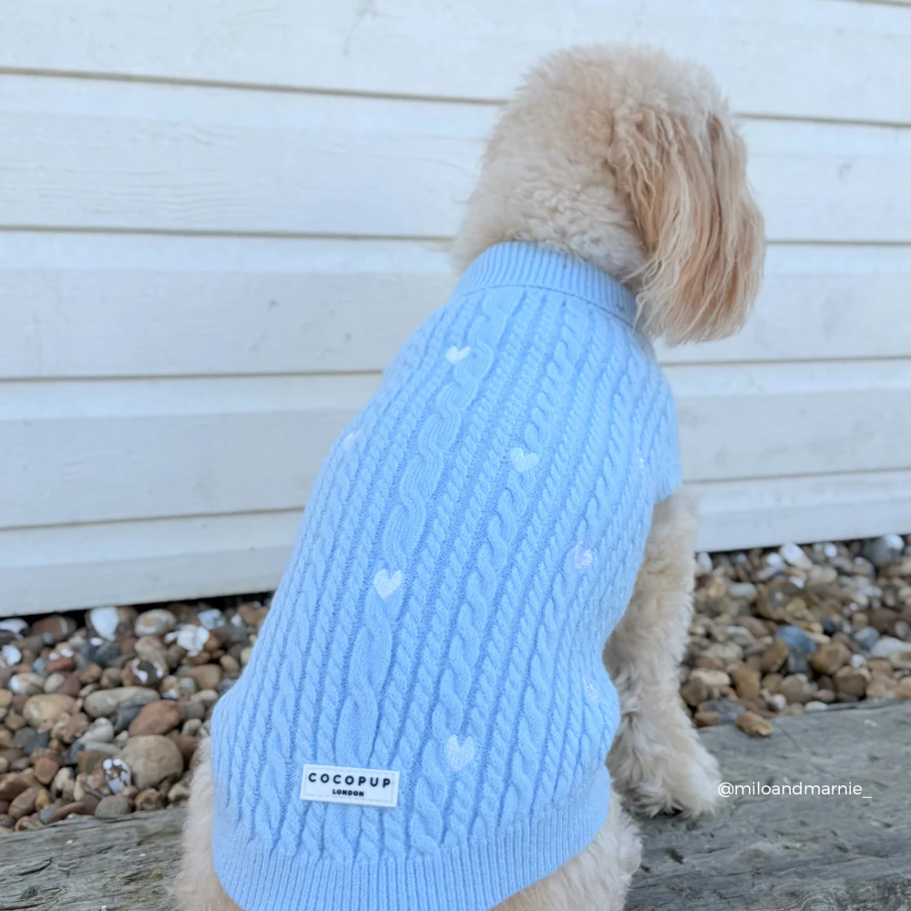 Jumper - Cable Knit Blue Heartstrings - Image 11