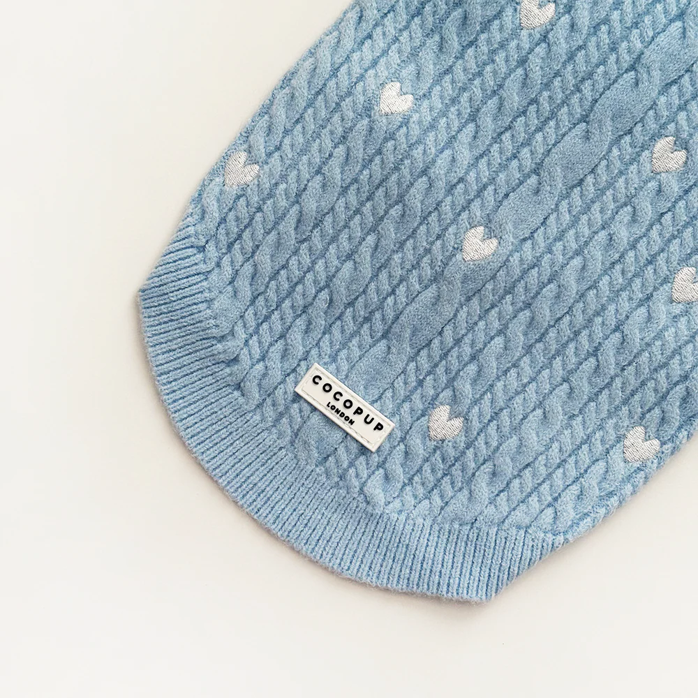 Jumper - Cable Knit Blue Heartstrings - Image 2