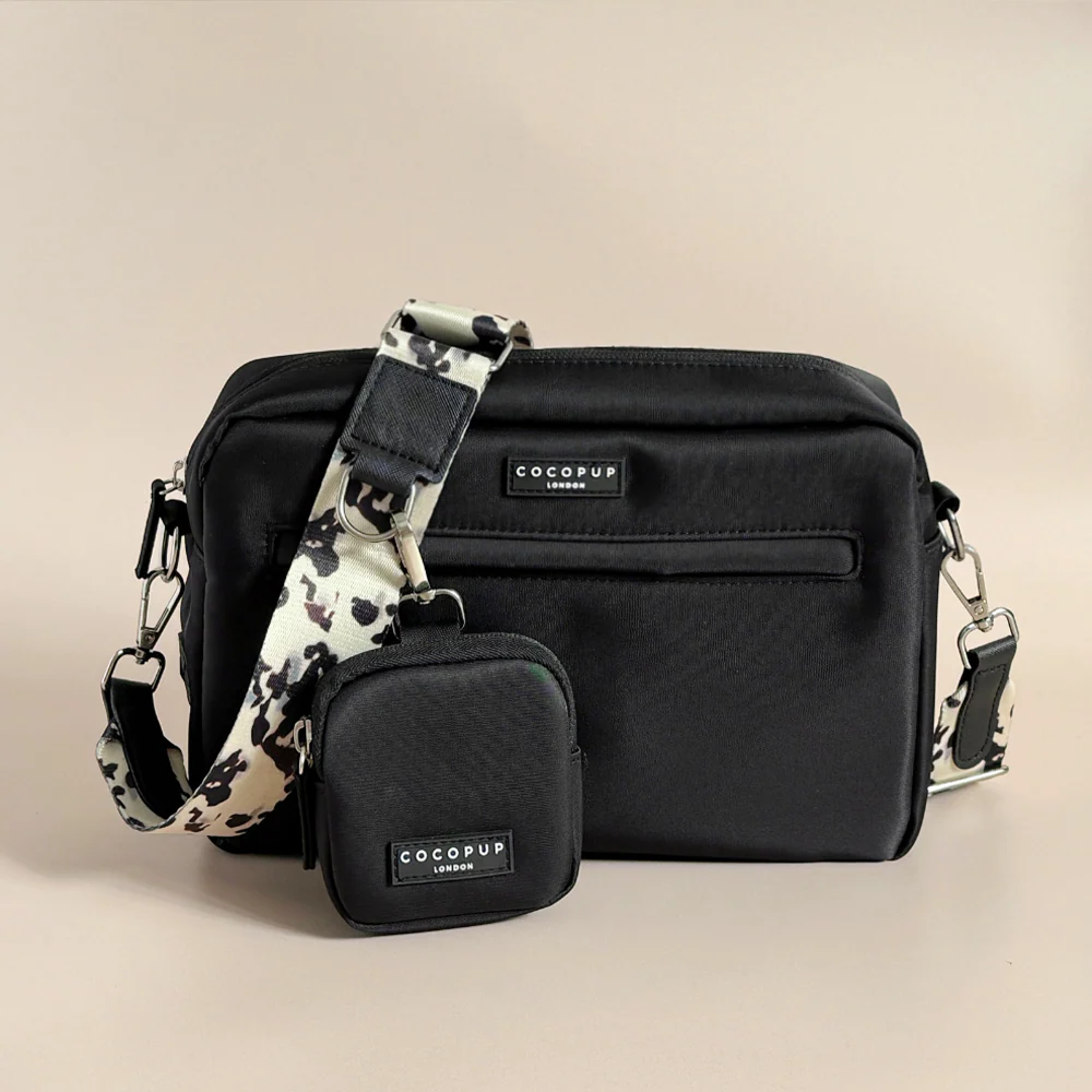 LARGE Dog Walking Black Bag Bundle - Ivory Tort