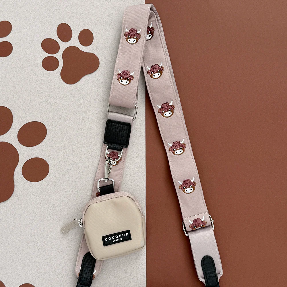 LARGE Dog Walking Caramel Latte Bag Bundle - Harold the Highland Cow - Image 2