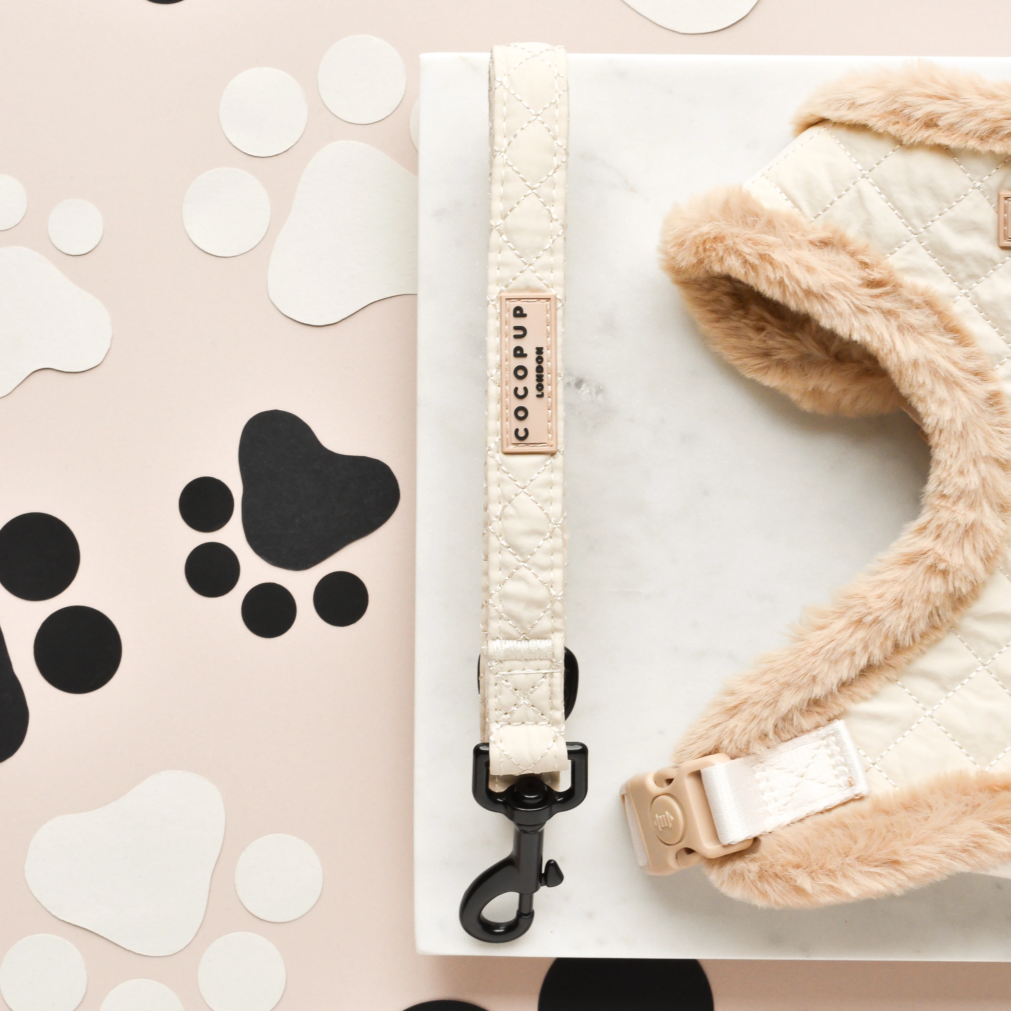 Cream Quilted Lead - Image 2