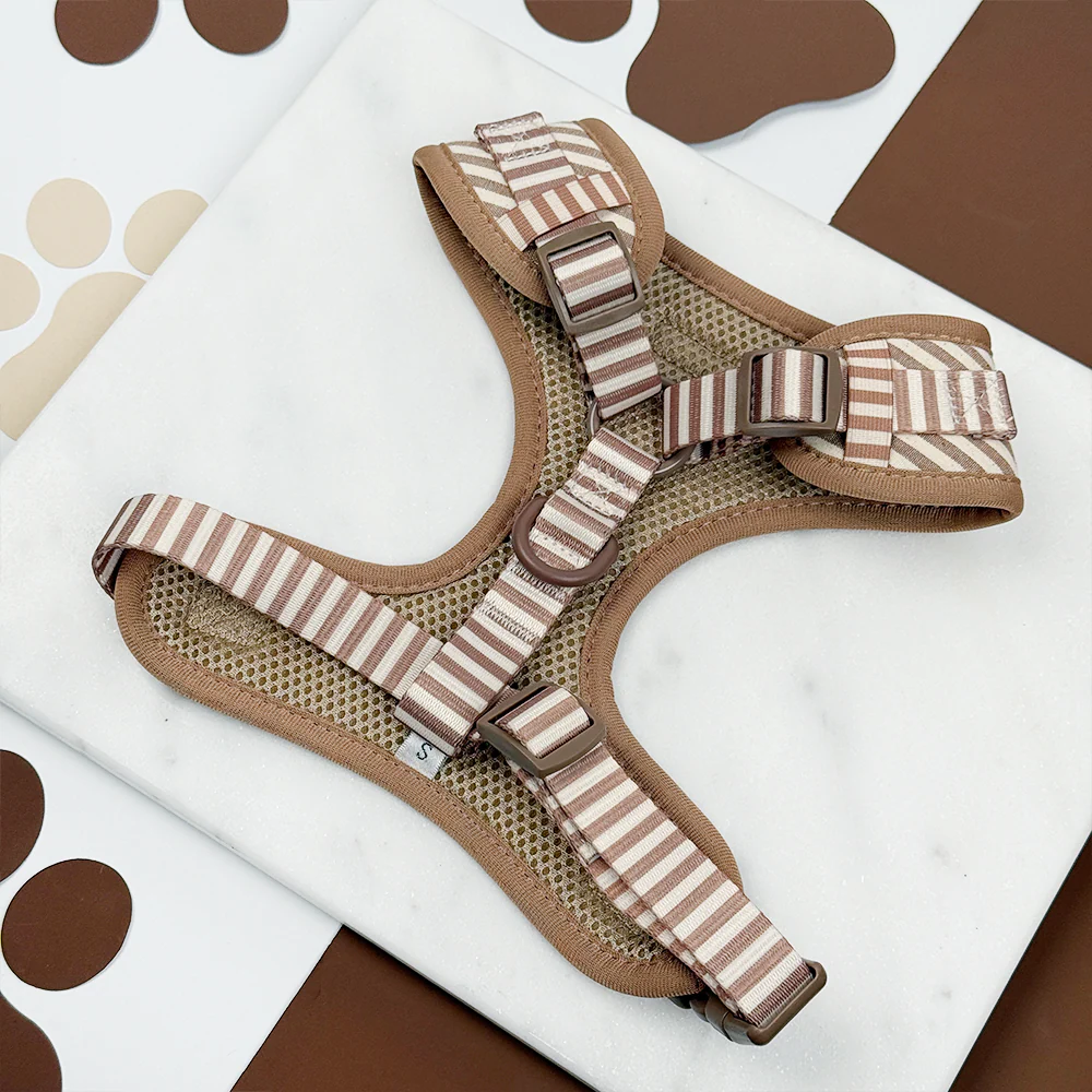London Linen Stripes Adjustable Neck HARNESS - Image 3