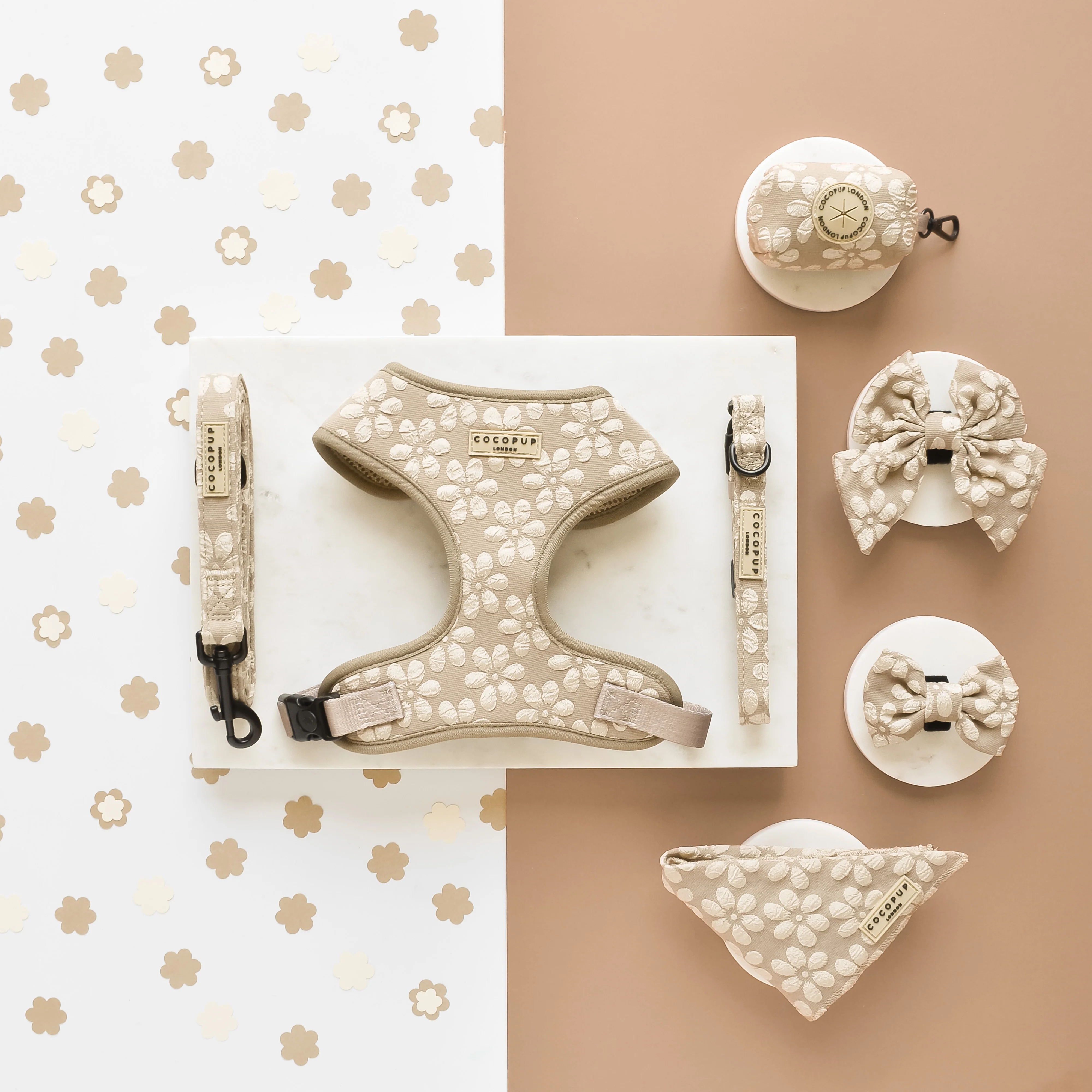 Luxe COLLAR - Mocha Flower - Image 2