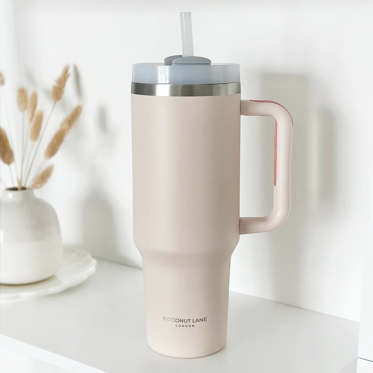 Marshmallow Pink Stainless Steel Tumbler - By Coconut Lane