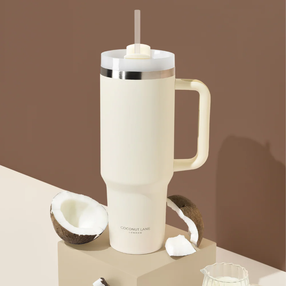 Milky Coconut Stainless Steel Tumbler - By Coconut Lane - Image 3