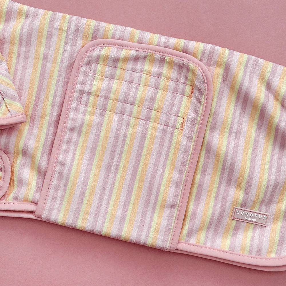 Pastel Stripes Drying Robe - Image 2