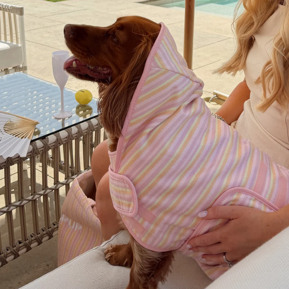 Pastel Stripes Drying Robe - Image 5