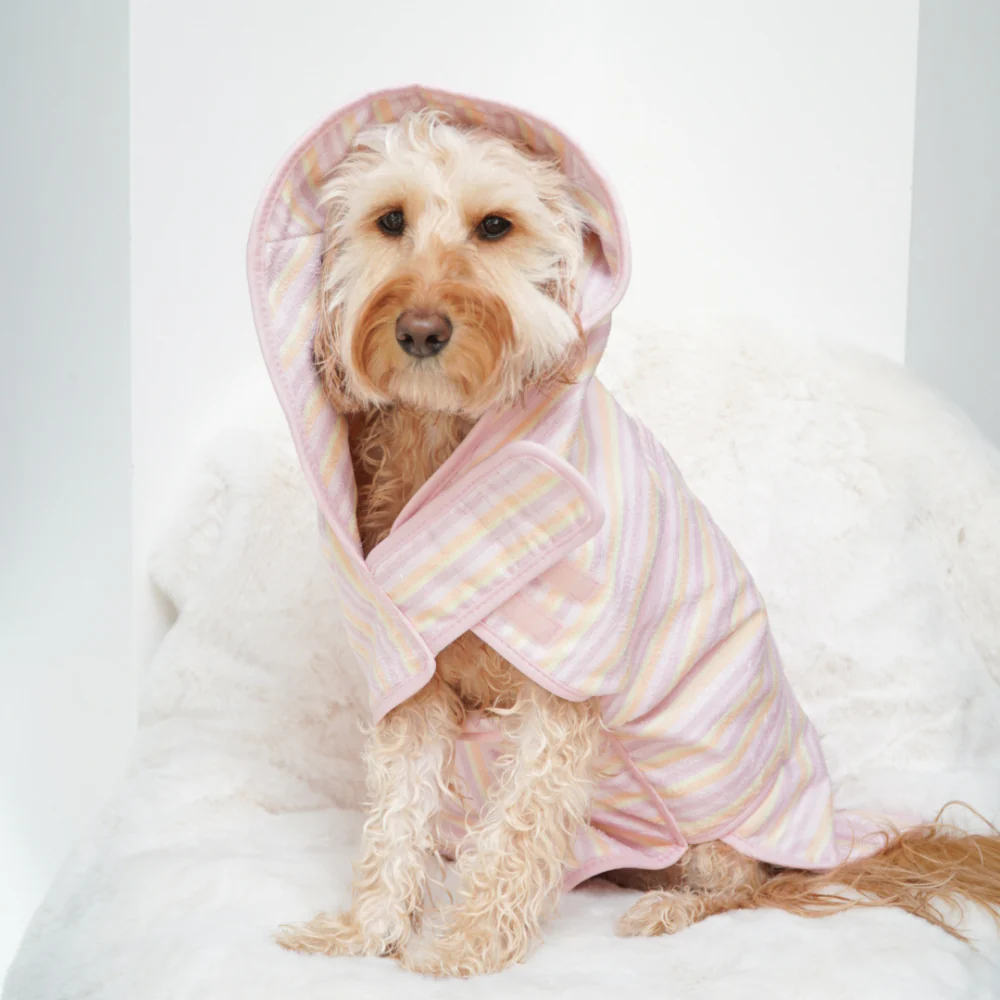 Pastel Stripes Drying Robe - Image 7