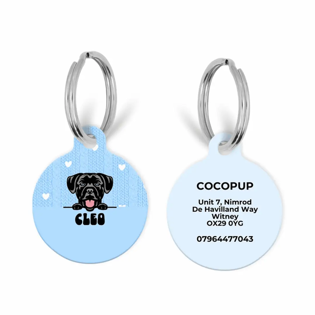 Personalised ID Tag - Dog Cartoon