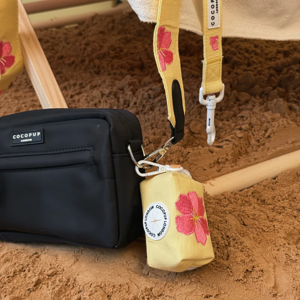 Pink Hibiscus Poop Bag Holder - Image 3