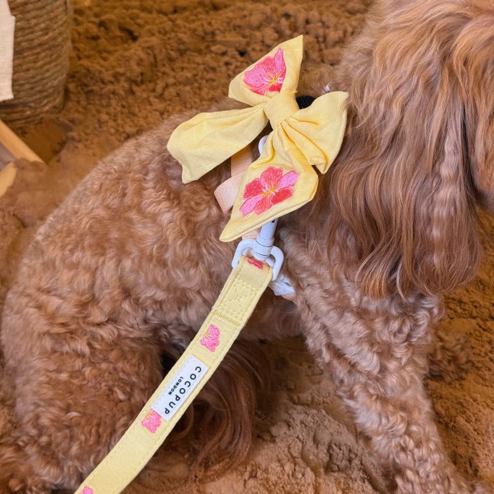 Pink Hibiscus Sailor Bow Tie - Image 4