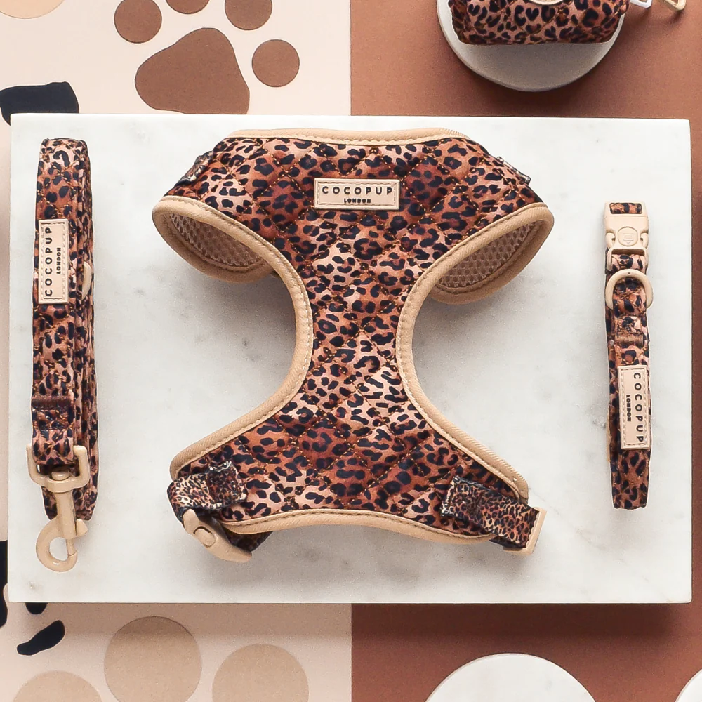 Quilted Leopard Pup Lead - Image 2