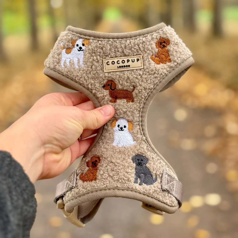 Ralph & Friends Mocha Teddy Adjustable Neck HARNESS - Image 7
