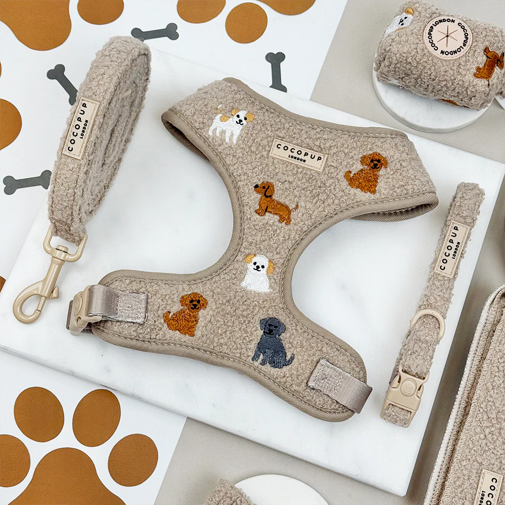 Ralph & Friends Mocha Teddy Adjustable Neck Harness, Lead & Collar Bundle - Image 3