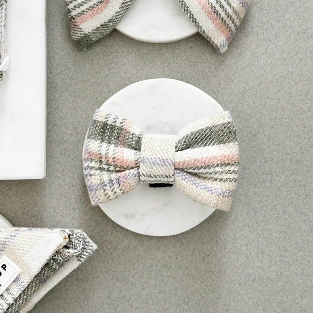 Oxford Plaid Bow Tie - Image 2