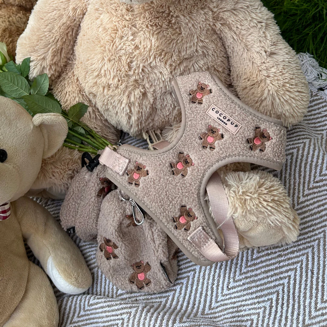 Theo Embroidered Teddy Adjustable Neck HARNESS - Image 7