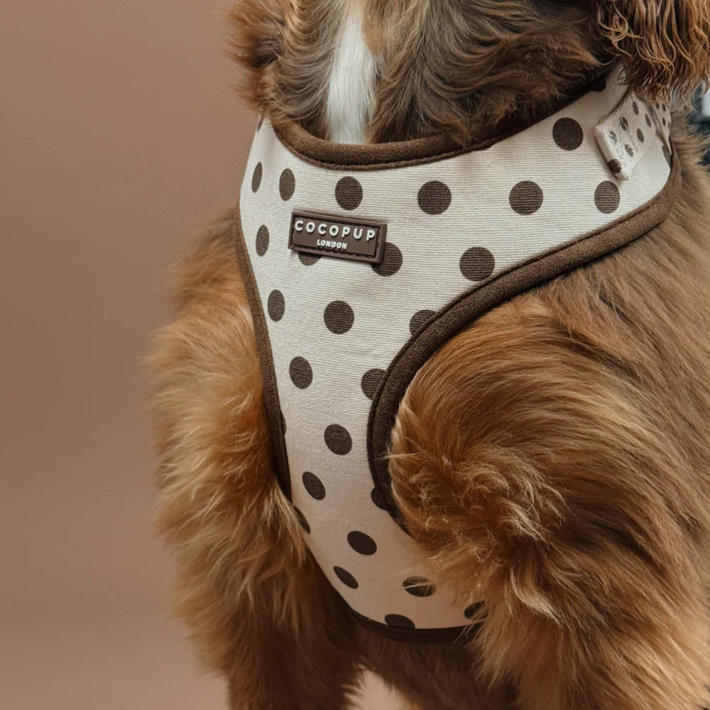 Tiramisu Polka Dot Adjustable Neck HARNESS - Image 4