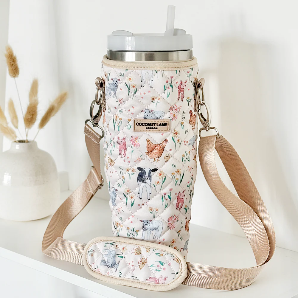 Tumbler Carry Case - Quilted Farmyard Friends